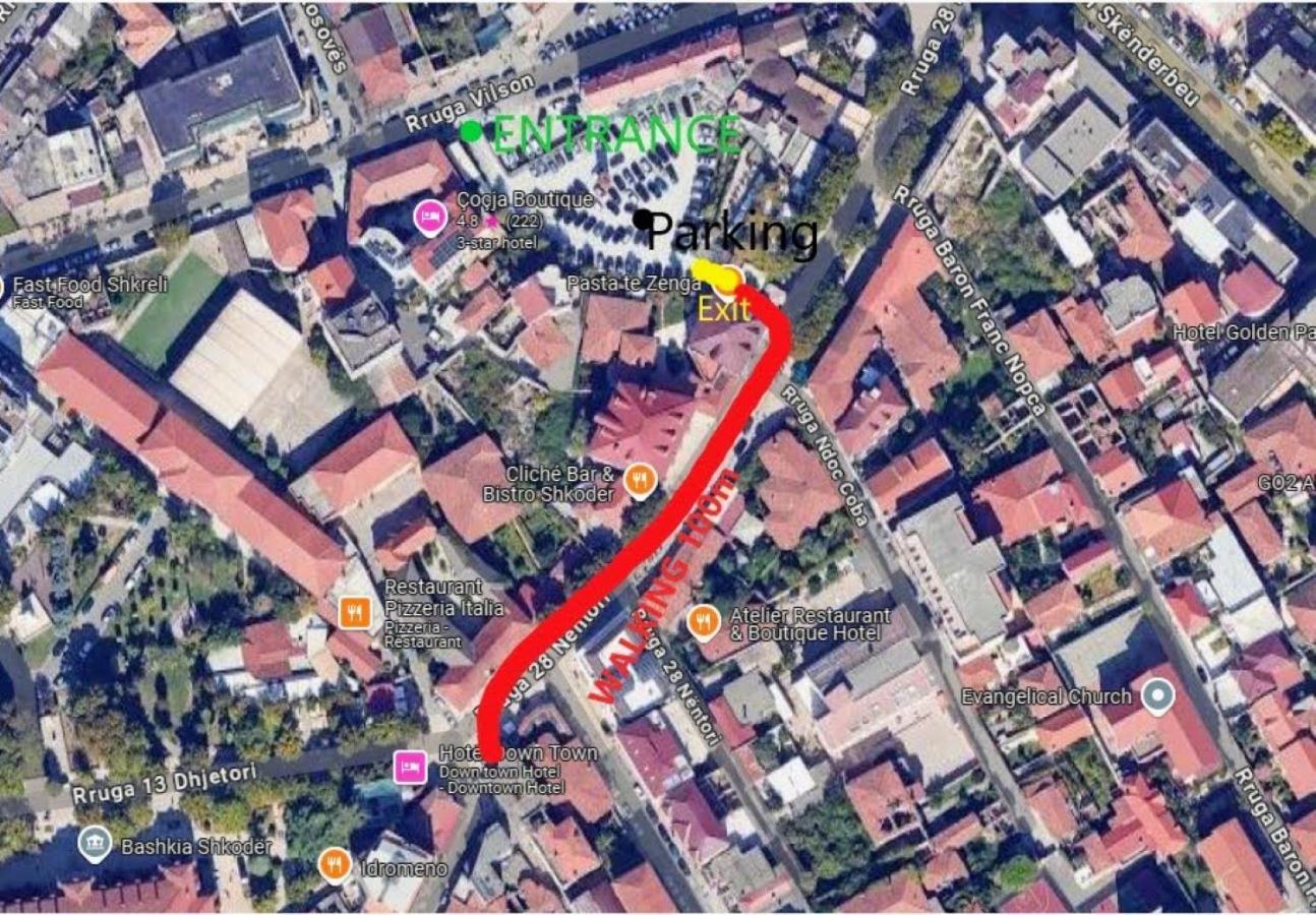 Downtown Hotel Shkodra Kültér fotó